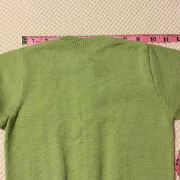 Pale green toddler cardigan sweater - Picture 8 of 8